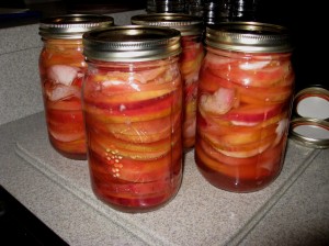 canned apple rings